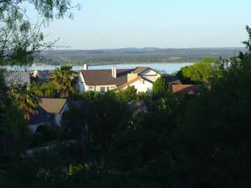 View of Lake LBJ from the lots